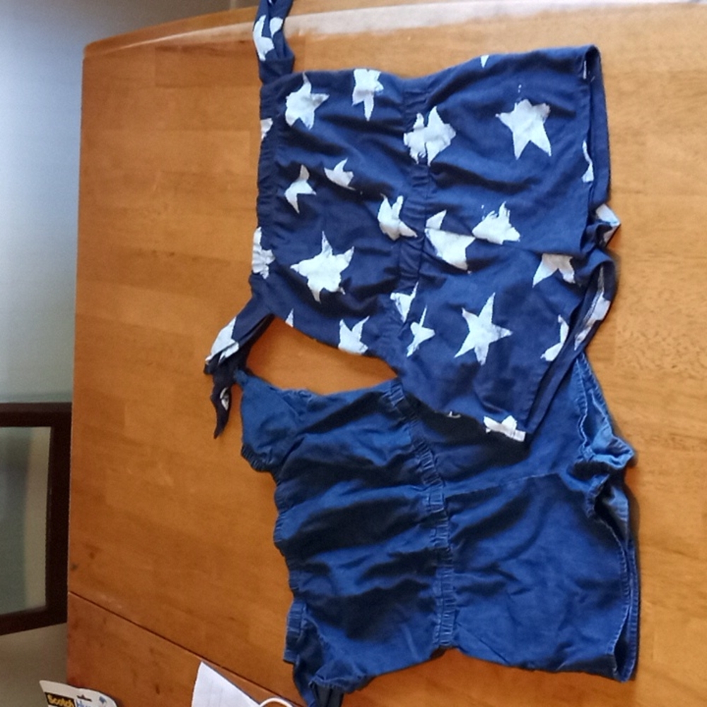 2 french toast rompers 6x